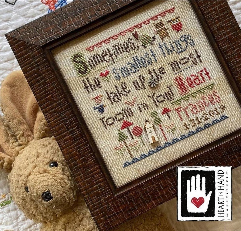 Counted Cross Stitch Pattern Smallest Things Sampler Etsy