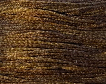 Weeks Dye Works, Mocha, WDW-1236, 5 YARD Skein, Cotton Floss, Embroidery Floss, Counted Cross Stitch, Hand Embroidery, PunchNeedle