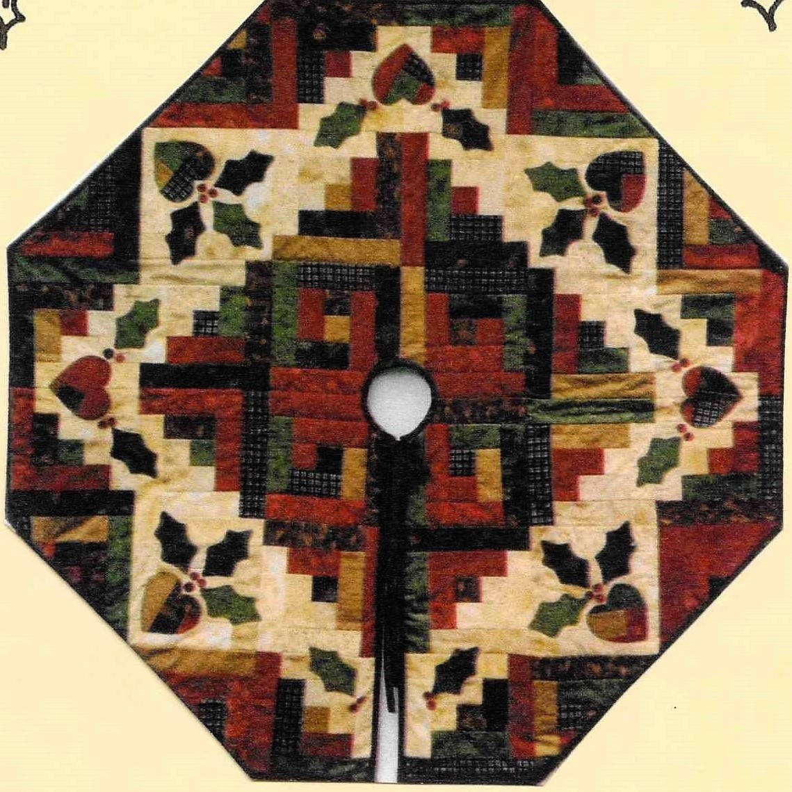 Log Cabin Tree Skirt Quilt Pattern Quilt Pattern