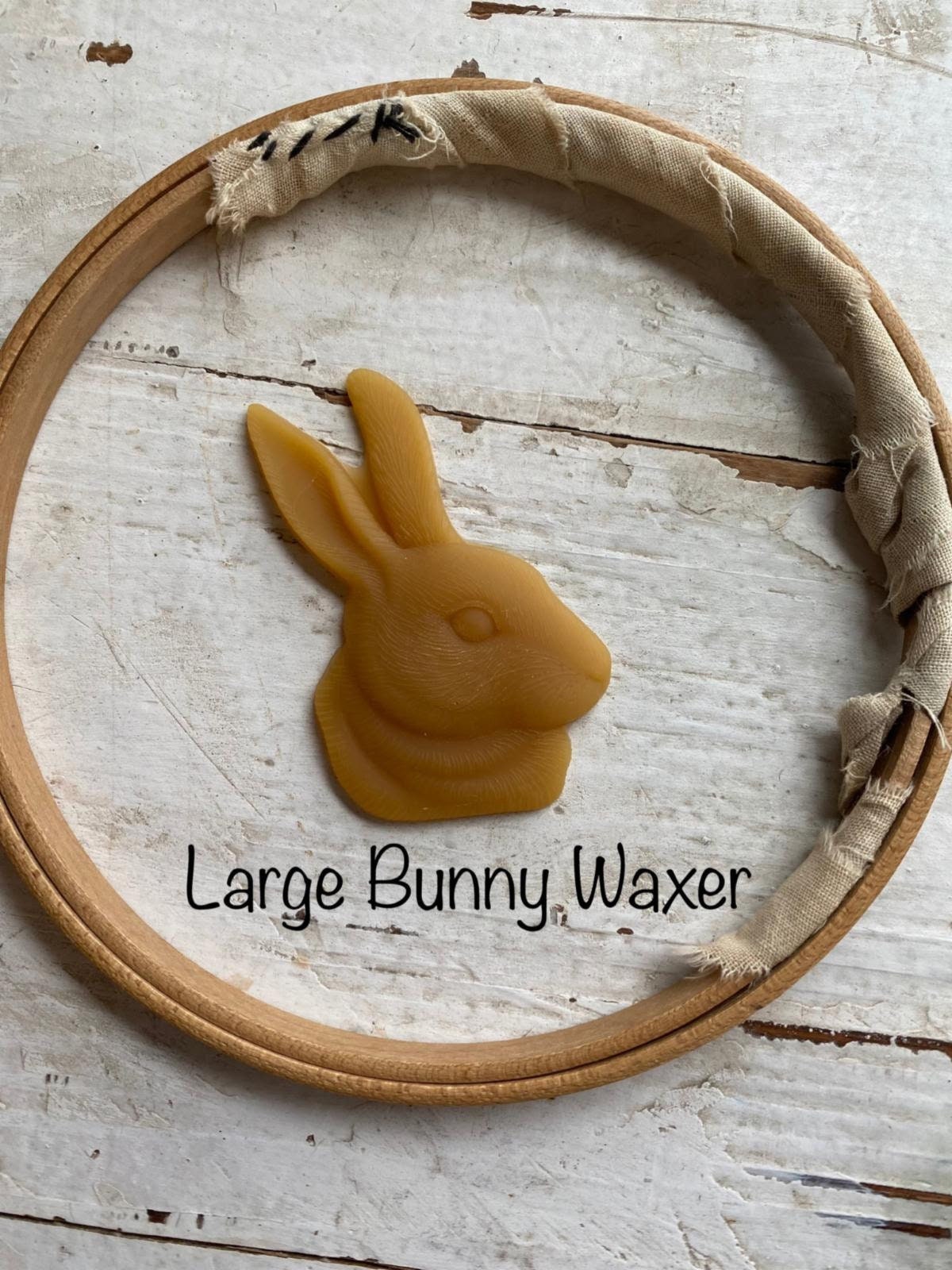 Beeswax, Large Bunny Waxer, Thread Conditioner, Bunny Wax, Natural