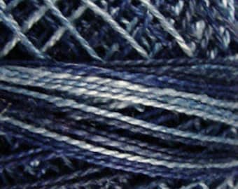 Valdani Thread, Size 8, O537, Perle Cotton, Sea Deep, Embroidery Thread, Variegated Thread, Hand Dyed Thread, Wool Applique, Punch Needle