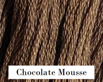 Classic Colorworks, Chocolate Mousse, CCT-262, 5 YARD Skein, Hand Dyed Cotton, Embroidery Floss, Cross Stitch, Hand Embroidery Thread