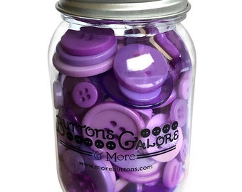 Sour Grapes, Mason Jar, Sewing Buttons, 2 Hole Buttons, 4 Hole Buttons, Craft Buttons, Button Embellishment, Notions, Buttons Galore & More