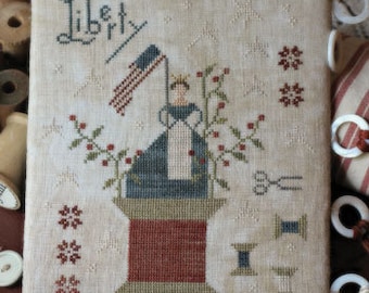 Counted Cross Stitch Pattern, Grand Olde Flag I, Patriotic, Americana, American Flag, Primitive Decor, Brenda Gervais, PATTERN ONLY
