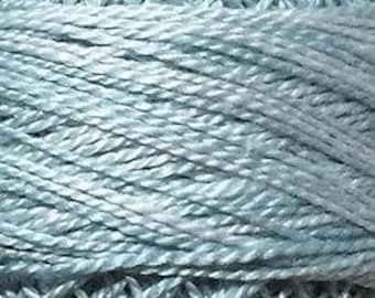 Valdani Thread, Size 12, O558, Blue Suave, Perle Cotton, Embroidery Thread, Punch Needle, Embroidery, Penny Rugs, Sewing Accessory