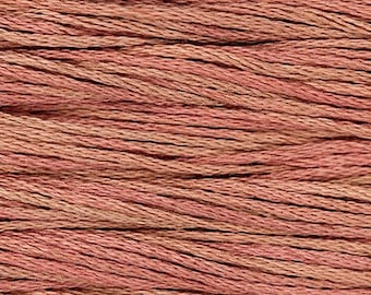 Weeks Dye Works, Pink Sand, WDW-2285, 5 YARD Skein, Hand Dyed Cotton, Embroidery Floss, Counted Cross Stitch, Embroidery, PunchNeedle