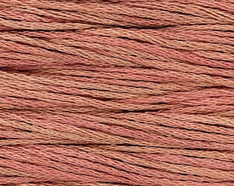 Weeks Dye Works, Pink Sand, WDW-2285, 5 YARD Skein, Hand Dyed Cotton, Embroidery Floss, Counted Cross Stitch, Embroidery, PunchNeedle