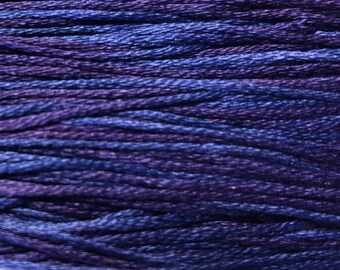 Weeks Dye Works, Purple Rain, WDW-2338, 5 YARD Skein, Hand Dyed Cotton, Embroidery Floss, Counted Cross Stitch, Embroidery, PunchNeedle