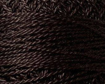 Valdani Thread, Size 12, 173, Rich Brown Dark, Valdani Perle Cotton, Embroidery Thread, Pinks, Punch Needle, Embroidery, Sewing Accessory