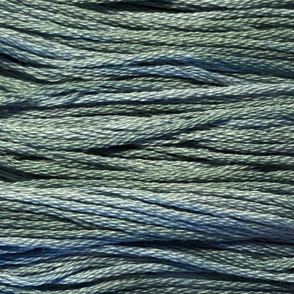 Weeks Dye Works, Blue Heron, WDW-1155, 5 YARD Skein, Hand Dyed Cotton, Embroidery Floss, Counted Cross Stitch, Embroidery, PunchNeedle