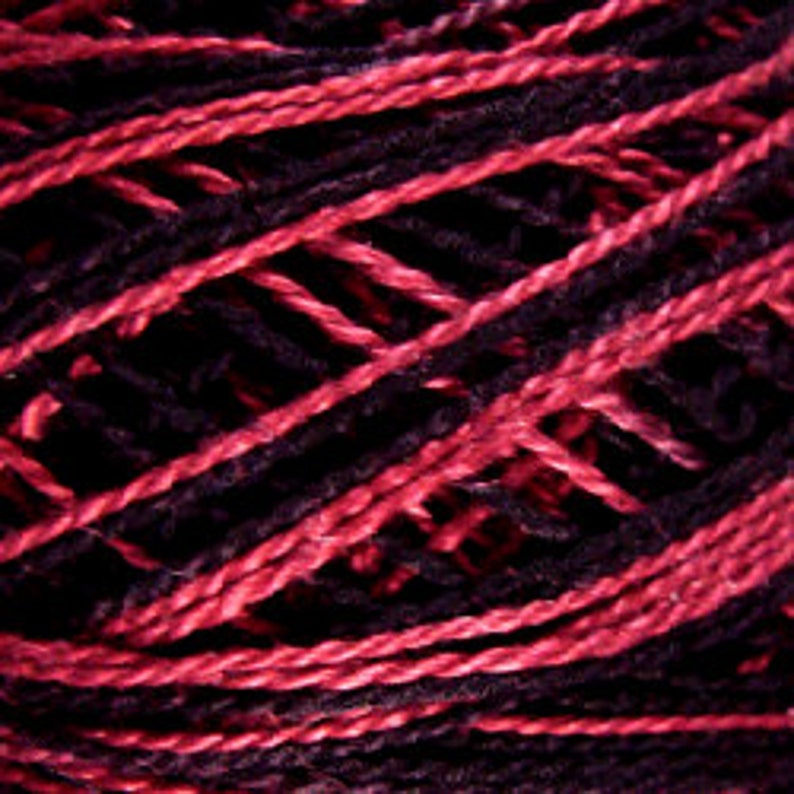 Primitive Stitching Sewing Accessory Size 8 M48 Embroidery Red Eclipse Valdani Perle Cotton Penny Rugs Valdani Thread Punch Needle