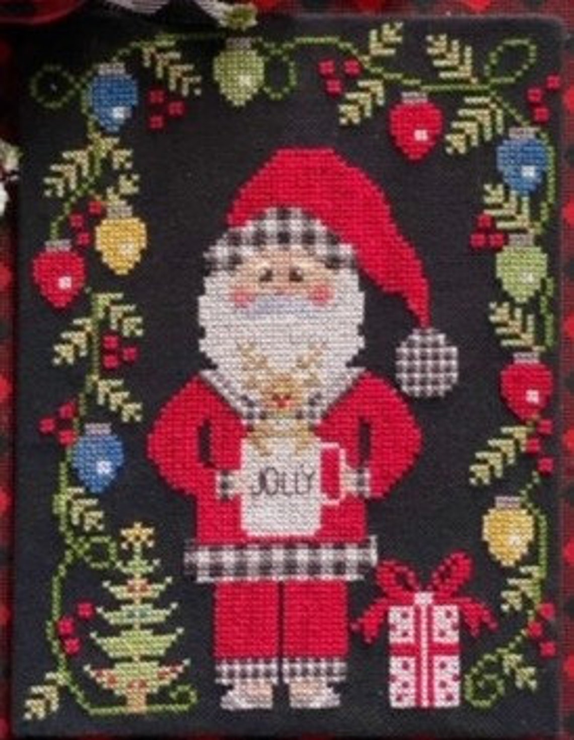 Counted Cross Stitch Pattern Jolly St. Nick & Rudolph | Etsy