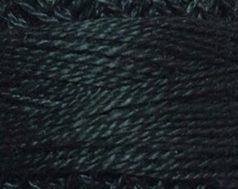 Valdani 3 Strand, 8113, Black Dark, Cotton Floss, Punch Needle, Embroidery, Penny Rugs, Wool Applique, Cross Stitch