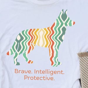 Duitse herdershond, png | GSD hondenliefhebber cadeau | Grote slimme trouwe honden | Bloemenshirt herdershond png | Hondenmoedercadeau | Cadeau vader hond