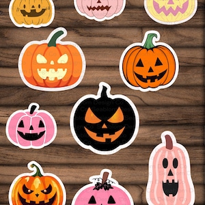 Halloween Fussy Cut Clipart | Printable Fussy Cut Pumpkin pdf | Printable Halloween Fussy Cut Ephemera | Downloadable Fussy Cut Halloween