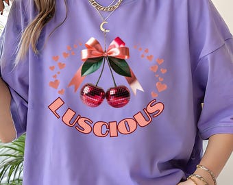 Bola de Discoteca Cereja png | Laço Rosa e Corações Coquette png | Delicioso, Moderno e Feminino png | Bola de Discoteca Rosa Coquette png | Cerejas com Fita Rosa