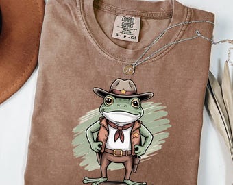 Western Cowboy Frog Bundle of 8 pngs | Sheriff Frog png | Cowboy Frog Clipart Bundle | Western Frog Art | Frog in Cowboy Hat | Meme Frog png