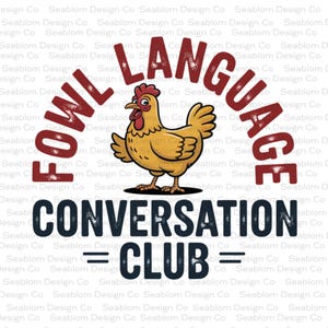 Backyard Chicken Joke png | Chicken Mom Shirt Gift | Retro Chicken Clipart | Farm Chicken Lover png | Chicken Hen Design | Fowl Language