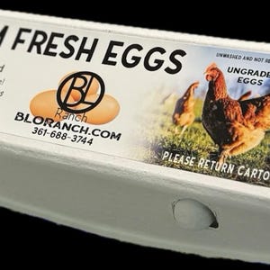 Custom Egg Carton Labels