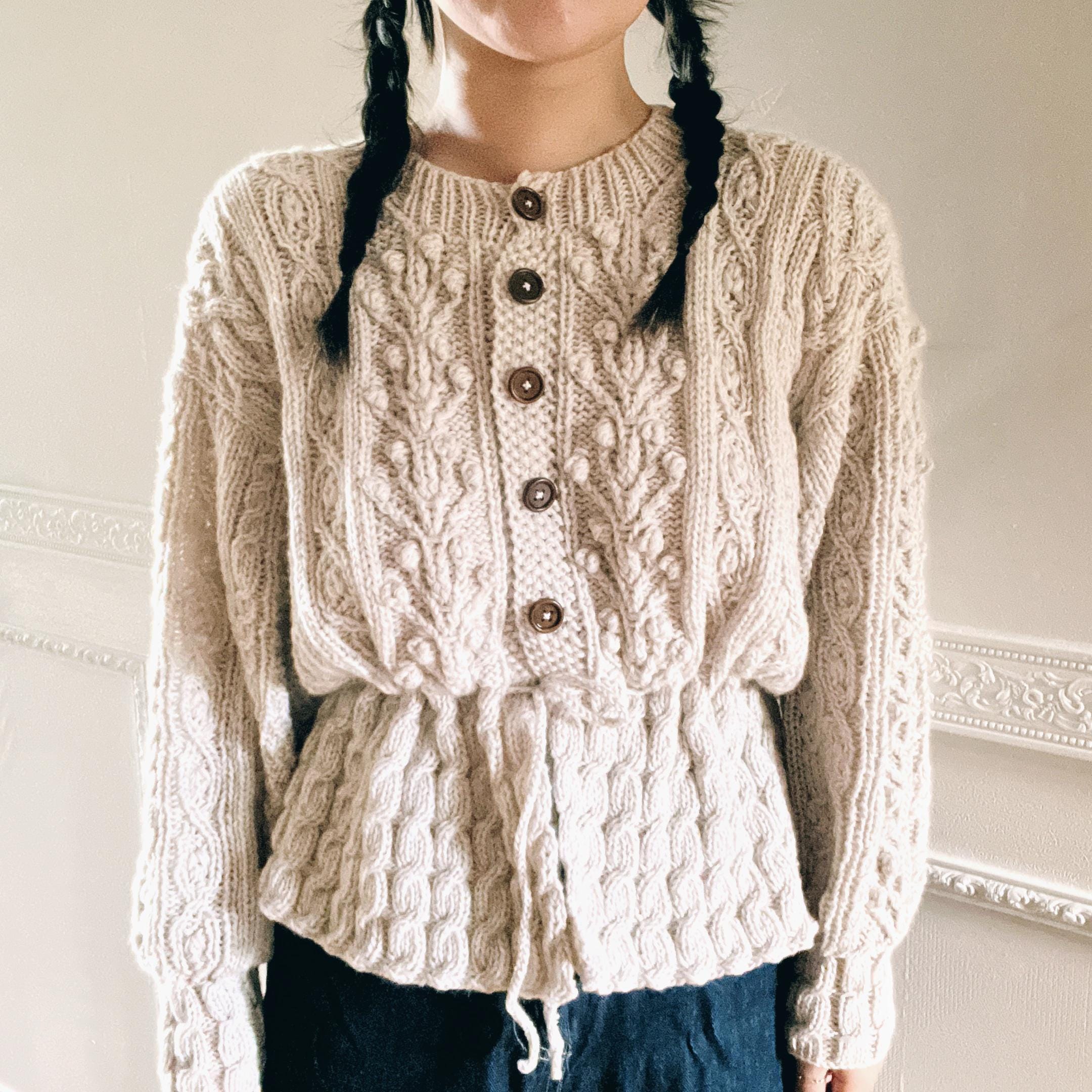 1990 String Cardigan (PDF Pattern for Knitting) - Etsy