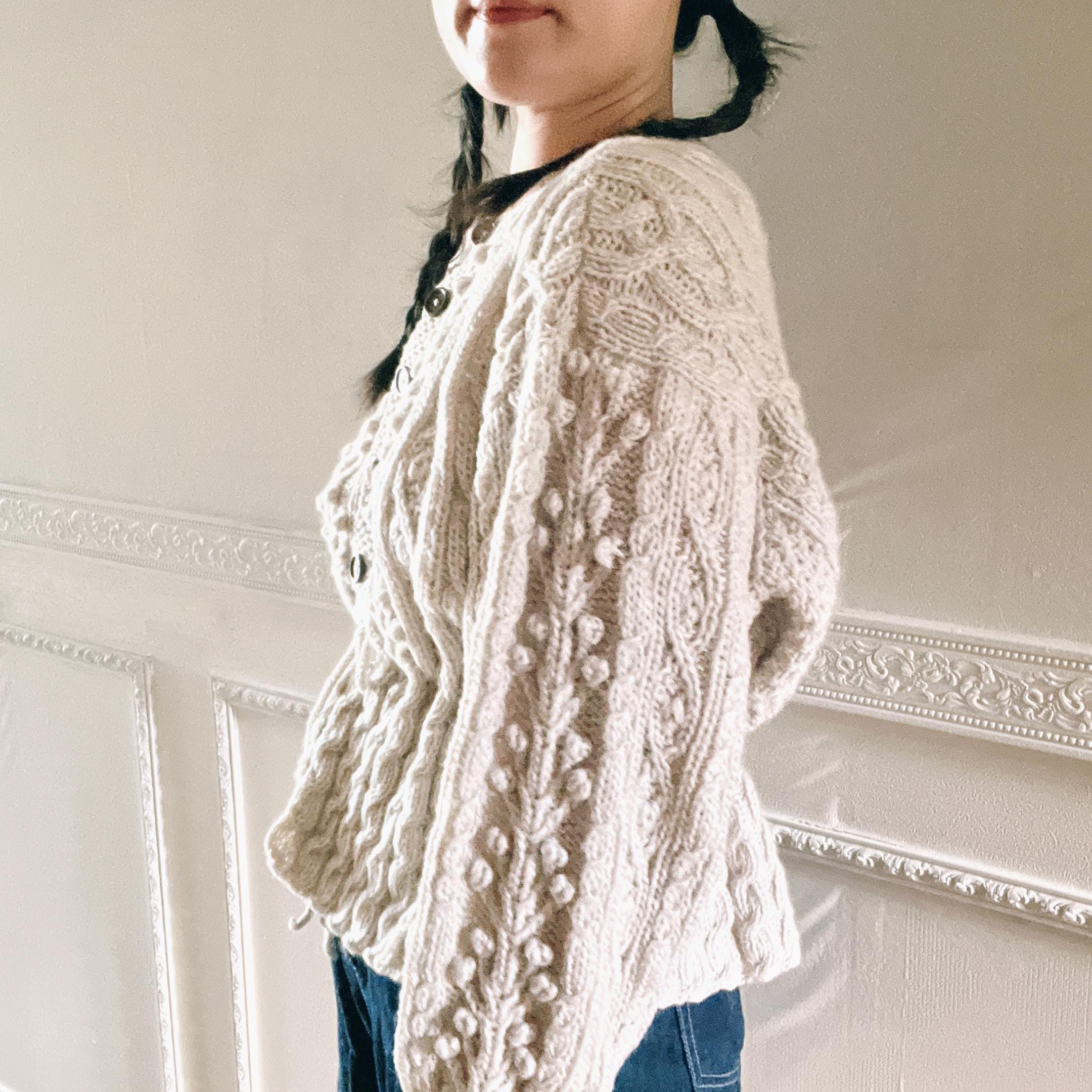 1990 String Cardigan (PDF Pattern for Knitting) - Etsy