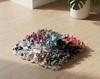 Handmade Dog Snuffle Mat – Interactive Nosework Toy, Mental Enrichment