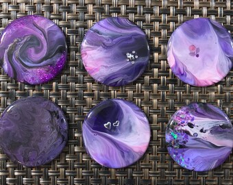 Needle Minder - Hand-Painted Wooden Disc with Resin