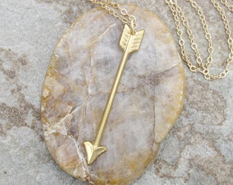 Arrow of Artemis Solid Brass Necklace with 26in chain, pendant, bohemian, goddess Diana