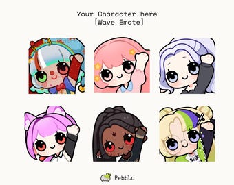 YCH EMOTE | Hi Bye Wave for Streaming