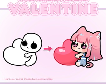 YCH / Abrazo de corazón de San Valentín