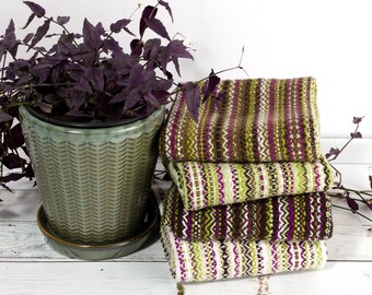 Handwoven Cotton Dish Towel – Sustainable Tea Towel or Hand Towel, Eco Gift for Colorful Kitchens (14"x14")