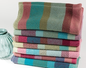 Handwoven Cotton Dish Towel – Works as Kitchen Towel, Hand Towel, Bread Wrap, or Reusable Napkin (14"x16")