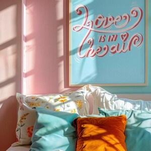 Arte de pared DESCARGA INMEDIATA / letras hechas a mano / cartel de tipografía / impresión para sala de estar /Poster /Lámina