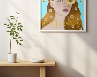 Impresión de arte digital /Arte de Pared INSTANT DOWNLOAD / Impresión para sala de estar FLOWERS02