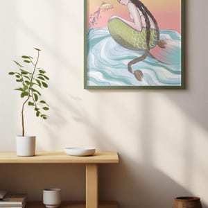 Impresión de arte digital / Arte de Pared TÉLÉCHARGEMENT IMMÉDIAT / Impresión para sala de estar MERMAID01