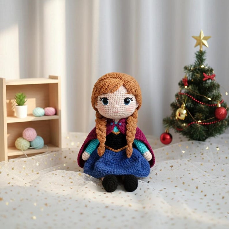 Elsa Anna and Friends Collection, Olaf Kristoff Sven Collection, Disney Frozen Movie Dolls, Disney Princess Stuffed Toys, Handmade Elsa Doll image 4