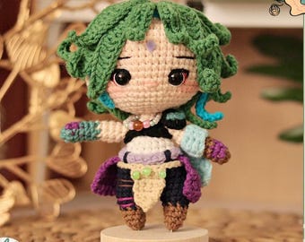 XSiao Häkelpuppe, Alatus Genshin Auswirkungen Plüschtiere, Edeptus XSiao Custom Genshin Puppe, Ostergeschenk, Muttertagsgeschenk