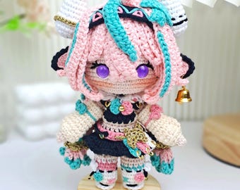 Varesa Genshin Impact Amigurumi Doll, Crochet Handmade Plush, Anime Inspired Gift
