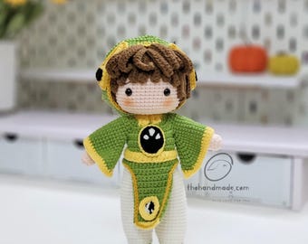 Manga Schwertkämpfer häkeln Amigurumi Puppe, Amigurumi Card Captor Puppe, handgemachte Puppe, gehäkelte Anime Puppe, Geschenk für Kind