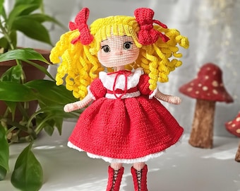 Amigurumi Candy Doll, gestrickte Baumwolle Anime Doll