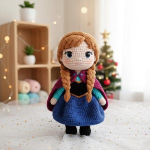 Elsa Anna and Friends Collection, Olaf Kristoff Sven Collection, Disney Frozen Movie Dolls, Disney Princess Stuffed Toys, Handmade Elsa Doll image 3