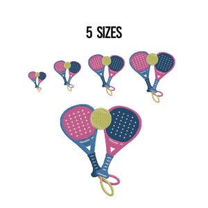 Tennis Racket Embroidery Design, Sport Embroidery Design, Machine Embroidery Design, Tennis Embroidery Design, 5 Sizes