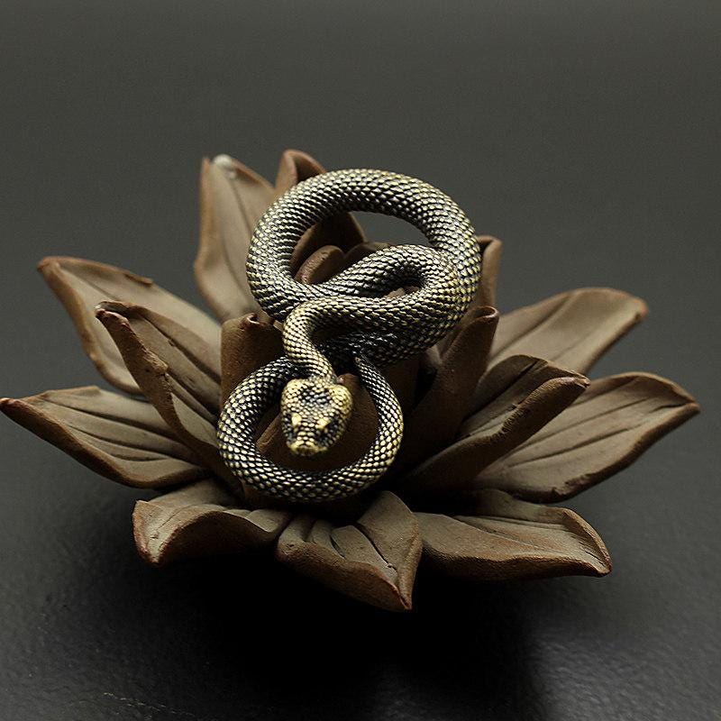 Key Rack In Snake Shape Original Retro Brass Snake-shaped Keychain Car Key Hanger - Etsy