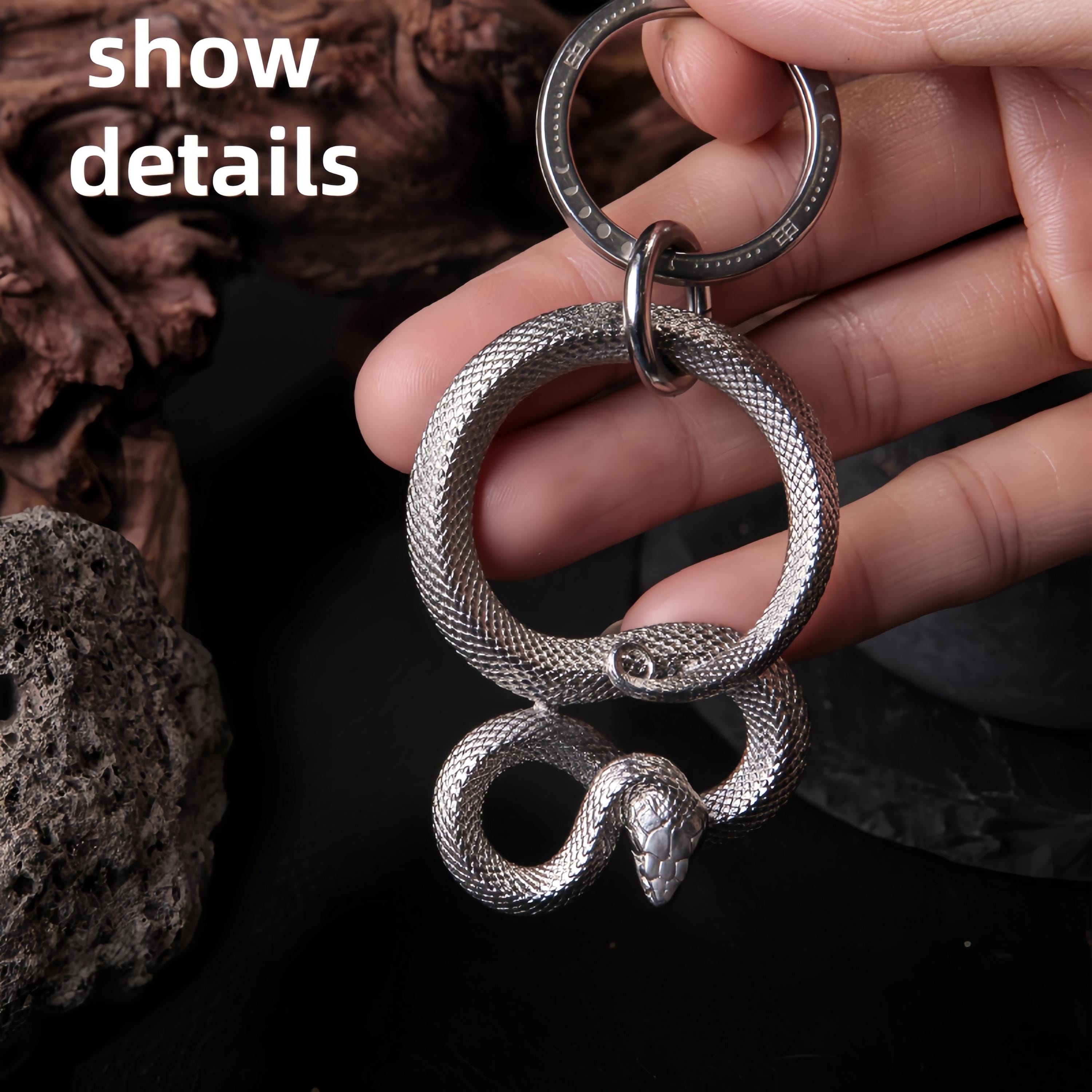 Key Rack In Snake Shape Original Retro Stainless Steel Snake-shaped Keychain Car Key Hanger - Etsy
