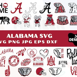 Alabama Svg, Alabama Png, Alabama State Svg, Alabama Crimson Svg, Alabama Print Svg, Crimson Svg, Alabama Football Svg, Svg Files For Cricut