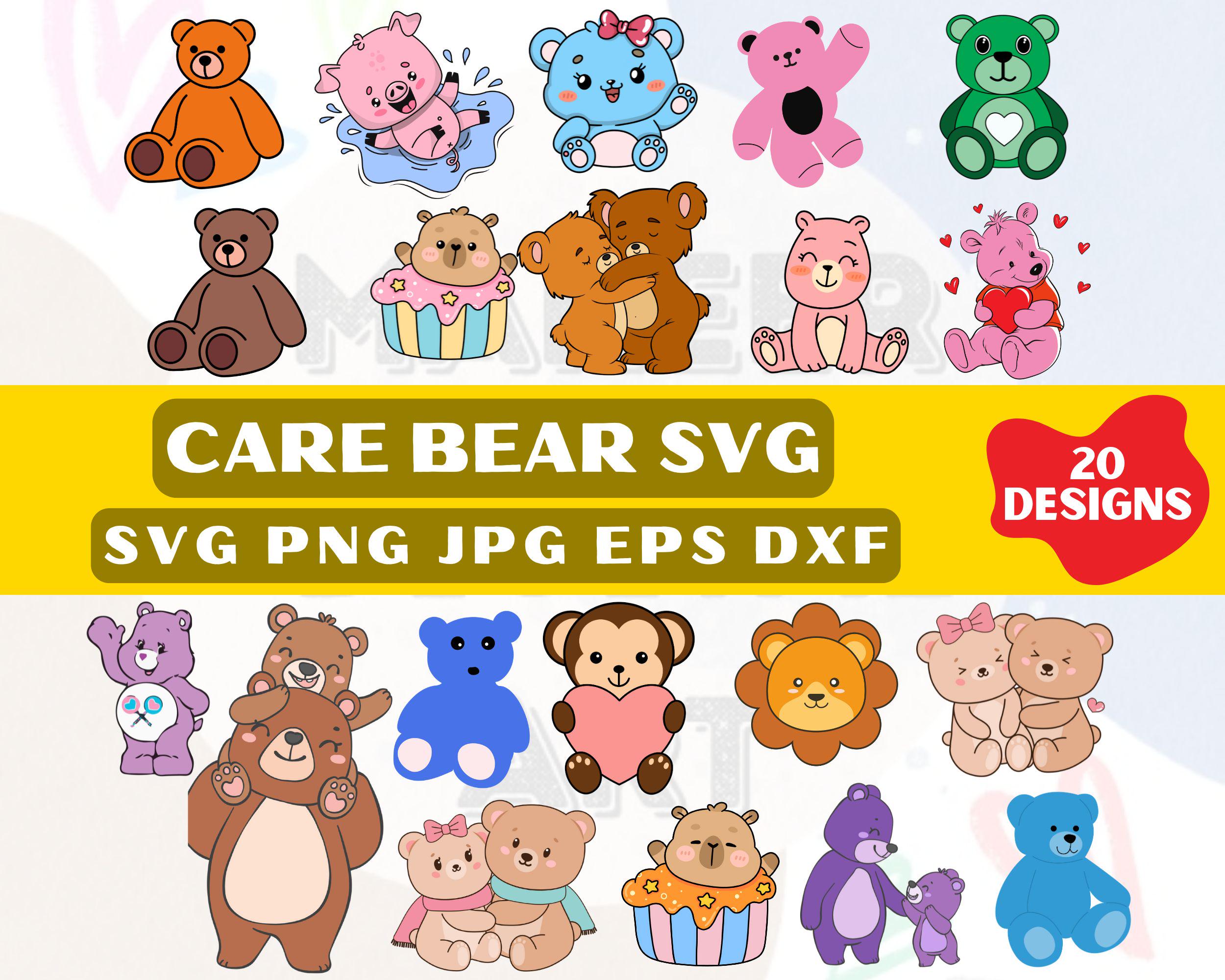 Care Bears Svg Bundle, Care Bears Png, Bears Svg, Care Bears