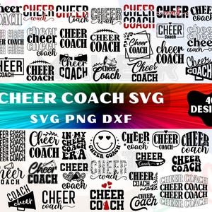 Cheer Coach Svg Bundle,  Cheer Coach, Cheer Coach Png, Cheer Coach Era Svg, Cheerleader Svg, Cheer Team Svg, Cheer Svg, Cheer Coach Shirt