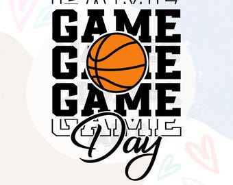 Baseball Game Day SVG, Hand Lettered Sports Shirt Design (Digital Download)