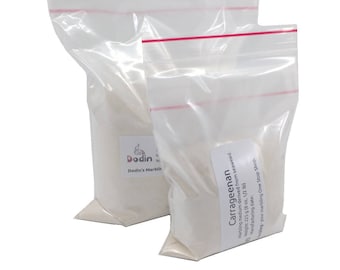 Carraghénane pour marbrure et ebru 450 g 0,5 kg papier marbré tissu soie fournitures épaississant, recette et conseils inclus
