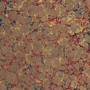 Papel marmorizado à mão para encadernação e restauração 48 x 67 cm 19 x 26 pol. Série Gold c294